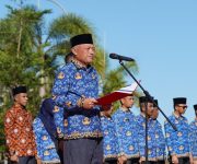 Wagub Malut, Sarbin Sehe saat menyampaikan sambutan Kepala BKKBN RI.