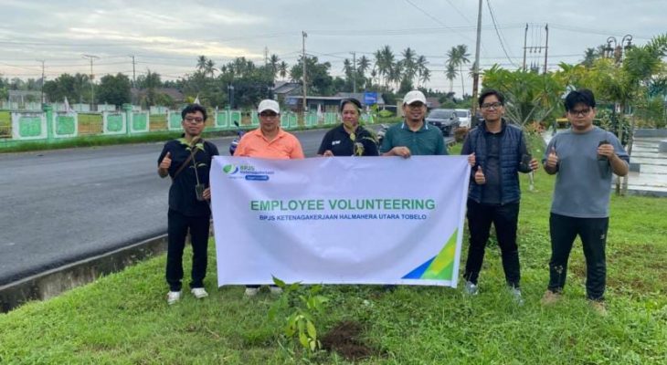 BPJS Ketenagakerjaan Halmahera Utara Gelar Aksi Tanam Pohon Peringati Hari Lingkungan Hidup