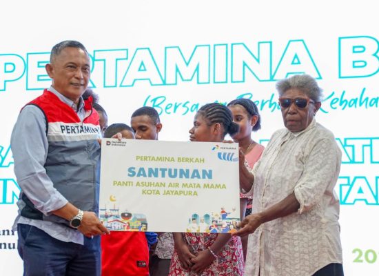 Pertamina Perkuat Kepedulian Sosial, Berbagi dengan Lima Panti Asuhan di Jayapura