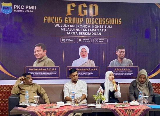 Nazlatan Ukhra Kasuba Jadi Narasumber dalam FGD PMII, Dorong Perhatian Pemerintah Pusat untuk Daerah
