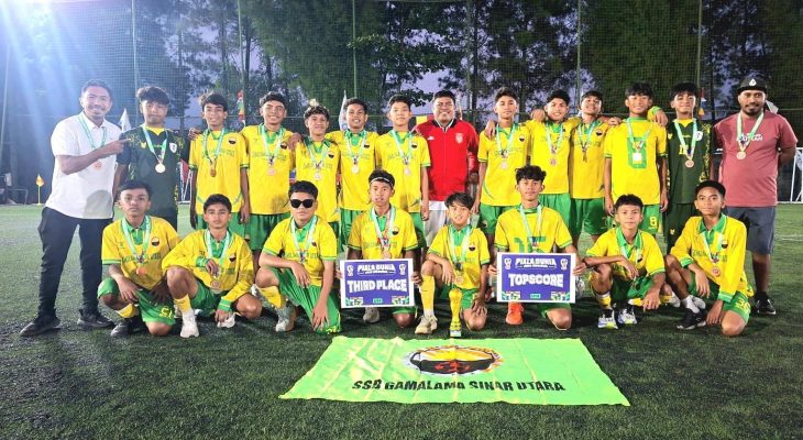 SSB Gamalama Sinar Utara Juara 3 Piala Dunia Anak Indonesia, Rifat Nabil Top Score