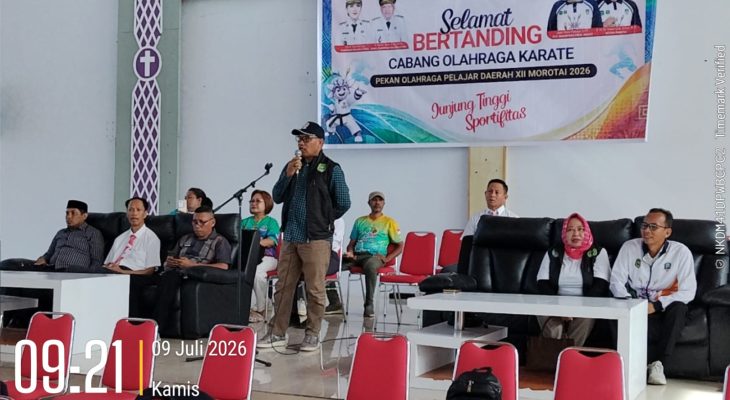 50 Karateka Berebut Prestasi di POPDA XII Maluku Utara