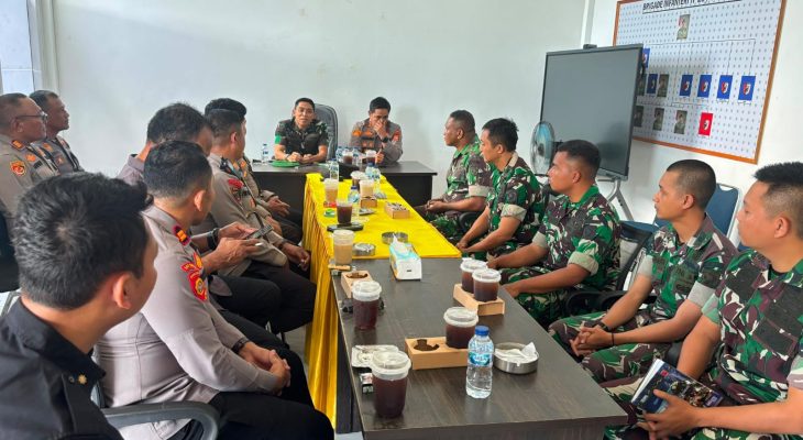 Kapolres Haltim Kunjungi Kejaksaan Negeri dan Markas Brigif Tp 28/Bari Fola