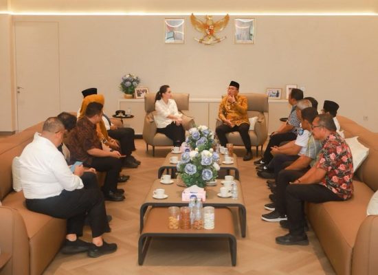 Wali Kota Ternate Temui Gubernur Sherly, Koordinasi Pelaksanaan Rakernas JKPI 2026