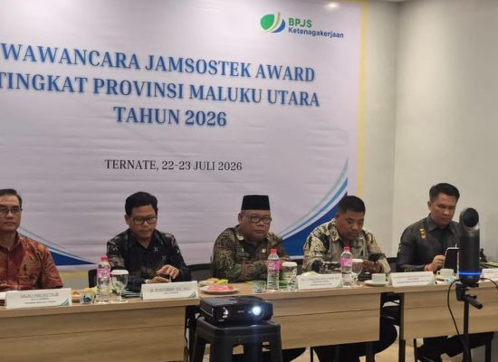 Sekprov Maluku Utara Pimpin Penilaian Paritrana Award 2026