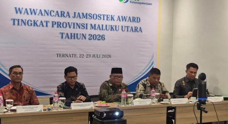Sekprov Maluku Utara Pimpin Penilaian Paritrana Award 2026