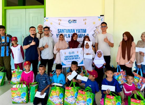 Muharram Penuh Berkah, YBM PLN UIP MPA Berbagi Bersama 20 Anak Yatim Piatu Pulau Hiri