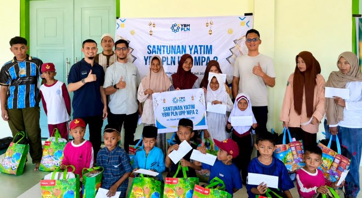 Muharram Penuh Berkah, YBM PLN UIP MPA Berbagi Bersama 20 Anak Yatim Piatu Pulau Hiri