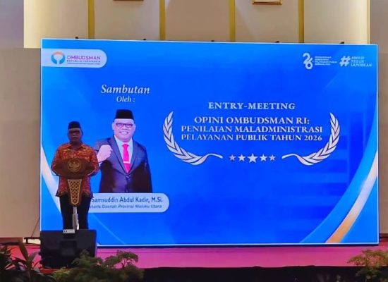 Sekprov Maluku Utara: Penilaian Ombudsman Jadi Momentum Benahi Pelayanan Publik