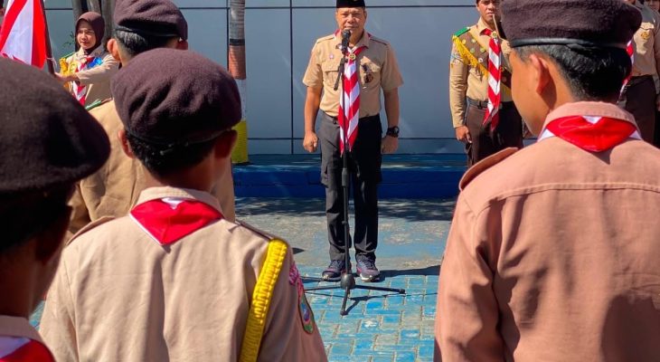 Kepala BNN Maluku Utara Kukuhkan 64 Anggota Saka Pramuka