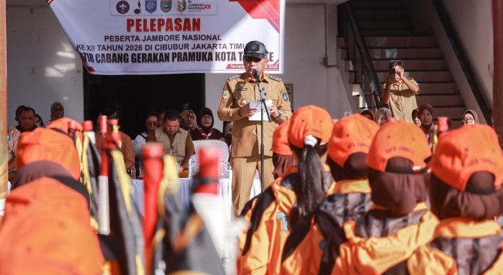 Wali Kota Ternate Lepas Kontingen Pramuka Penggalang ke Jambore Nasional XII