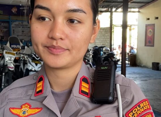Meriahkan HUT RI, Satlantas Polres Ternate Agendakan Bagi Bendera ke Pengendara