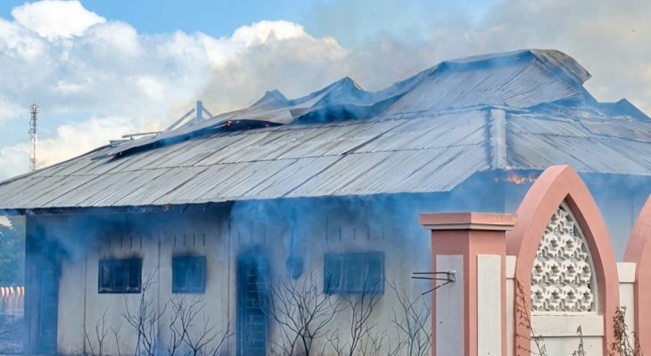 Kebakaran di Kawasan Masjid Iqra Maba, Satu Bangunan Hangus