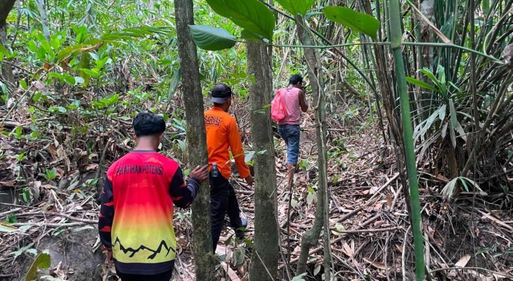 Warga Desa Sukamaju Halut Hilang di Hutan, Tim Rescue Lakukan Pencarian