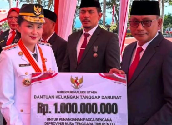 Maluku Utara Bantu Rp1 Miliar untuk Korban Bencana NTT