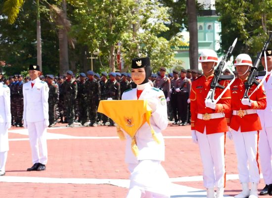 HUT ke-81 RI di Sofifi, Ini Dua Sosok Pembawa Bendera Merah Putih pada Upacara Kenaikan dan Penurunan