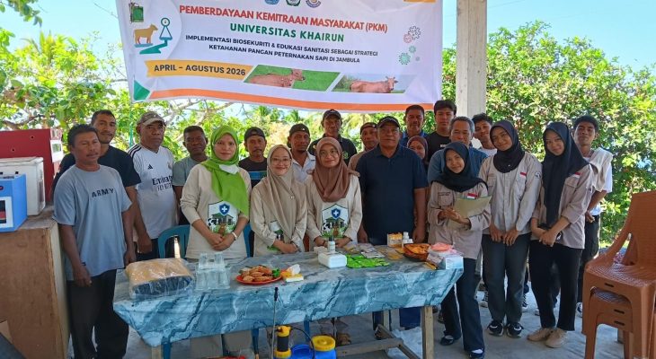 Dosen Pertanian Unkhair Latih Peternak Jambula Terapkan Biosekuriti