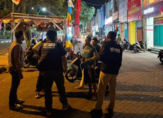 Jatanras Polda Maluku Utara Patroli Sasar Tindak Pidana Curat hingga Curanmor
