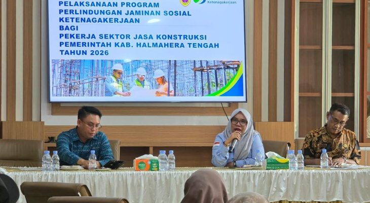 Pemkab Halmahera Tengah dan BPJS Ketenagakerjaan Perkuat Perlindungan Pekerja Jasa Konstruksi