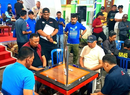 Demokrat Cup Maluku Utara Resmi Dibuka, 512 Pasangan Adu Strategi di Meja Domino