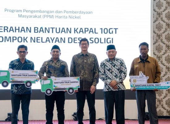 Harita Nickel Dukung Nelayan Soligi dengan Kapal 10 GT, Wagub Malut Beri Apresiasi 