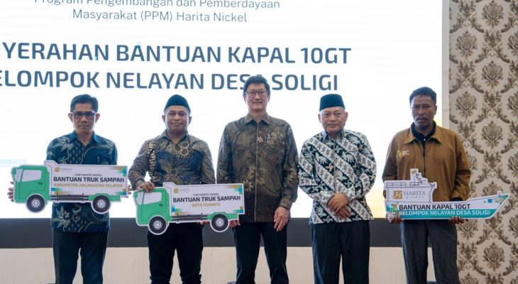 Harita Nickel Dukung Nelayan Soligi dengan Kapal 10 GT, Wagub Malut Beri Apresiasi 