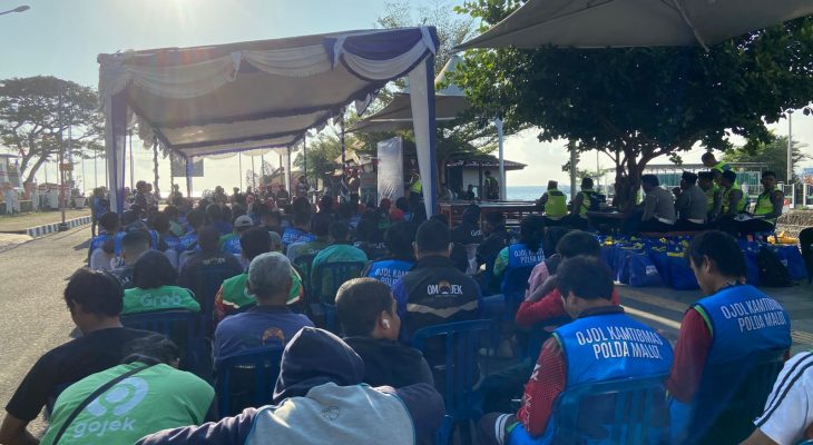 Ditlantas Polda Malut Rangkul Ojol dan Ojek Kamtibmas Jadi Mitra Keselamatan Lalu Lintas