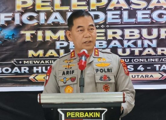 Kapolda Maluku Utara Lepas Tim Perbakin Malut Ikuti Boar Hunter Series 4 di Sula