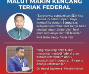 Malut Makin Kencang Teriak Federal