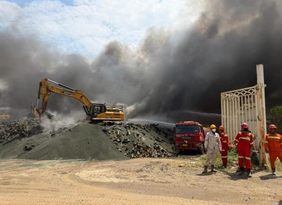 PT IWIP Tanggapi Kebakaran Ban Bekas di Area Penampungan Kilometer 12