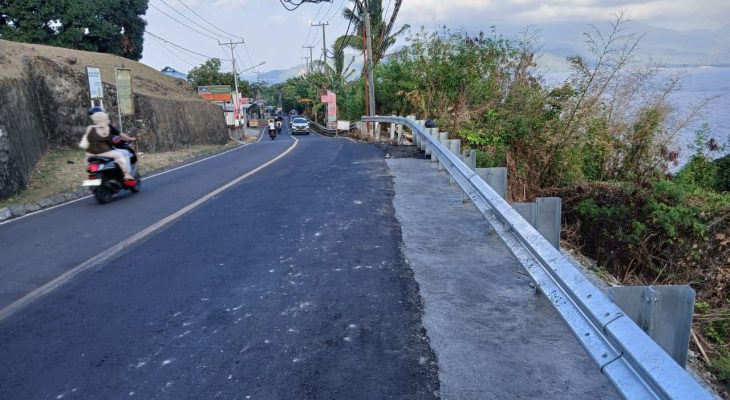 Penanganan Longsor Jalan Ngade Ternate Rampung, Kini Masuk Tahap Finishing