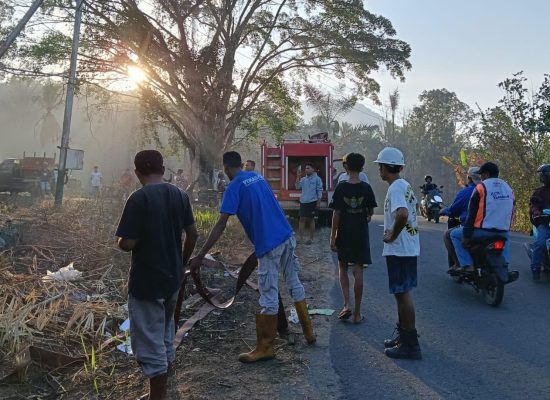 Bangunan UPTD Provinsi Maluku Utara di Halmahera Barat Terbakar