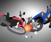 ilustrasi kecelakaan motor