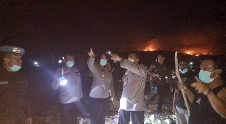 Kebakaran di TPA Buku Deru-Deru, Kapolres Ternate: Sekitar 3 Hektare Lahan Terbakar