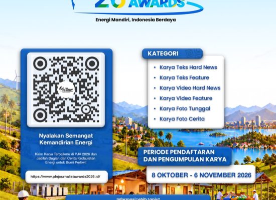 PLN Journalist Awards 2026 Kembali Digelar, Usung Tema “Energi Mandiri, Indonesia Berdaya”