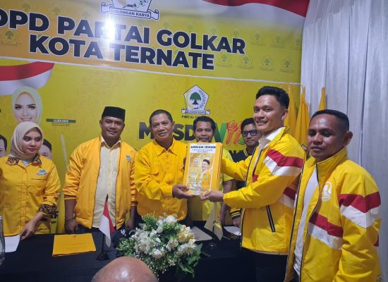 Ardian Kunci 10 Rekomendasi, Optimistis Rebut Kursi Ketua Golkar Ternate