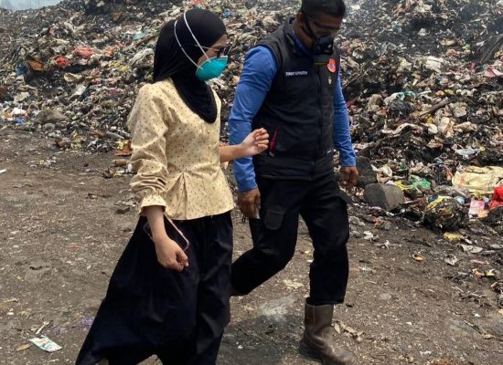 Komisi I DPRD Malut Tinjau Kebakaran di TPA Buku Deru-Deru, Kota Ternate
