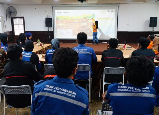 Kolaborasi PERHAPI Malut dan NHM, Mahasiswa Belajar Langsung di Tambang Gosowong