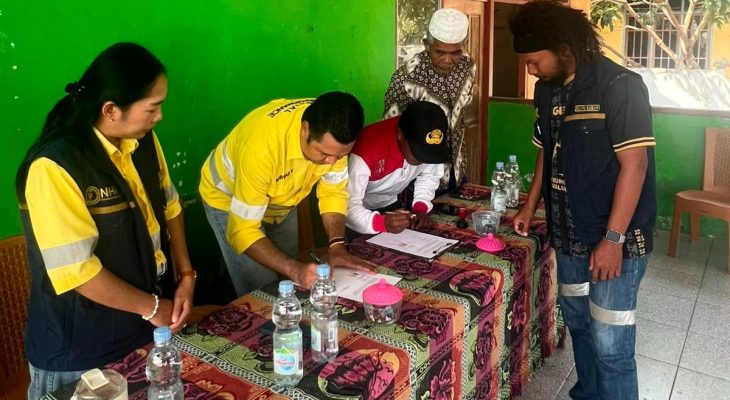 Direktur NHM Diapresiasi atas Bantuan Fasilitasi Air Bersih di Desa Tabanoma