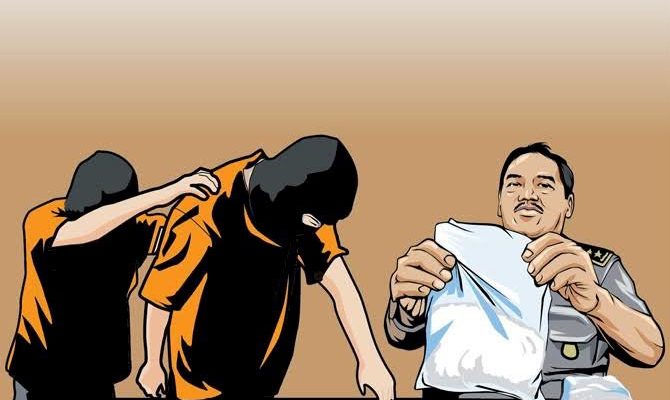 Ditresnarkoba Polda Malut Amankan Dua Oknum Polisi Polresta Tidore, Satu Ditahan