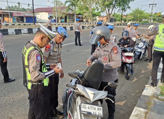 Ditlantas Polda Malut Sasar Kelengkapan Kendaraan Personel di Operasi Patuh Kie Raha 2026